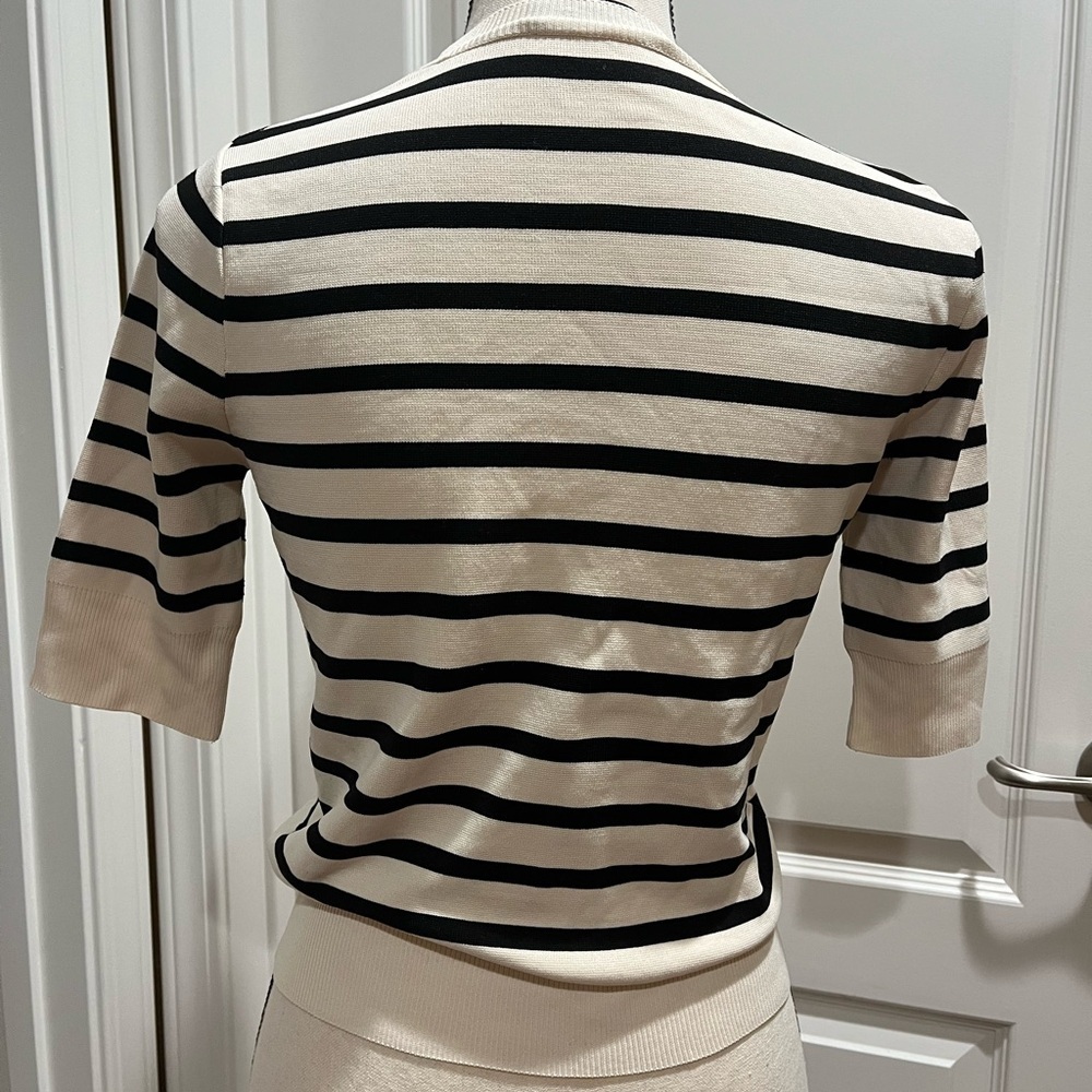 ZARA KNIT STRIPED TOP - Picture 2 of 6